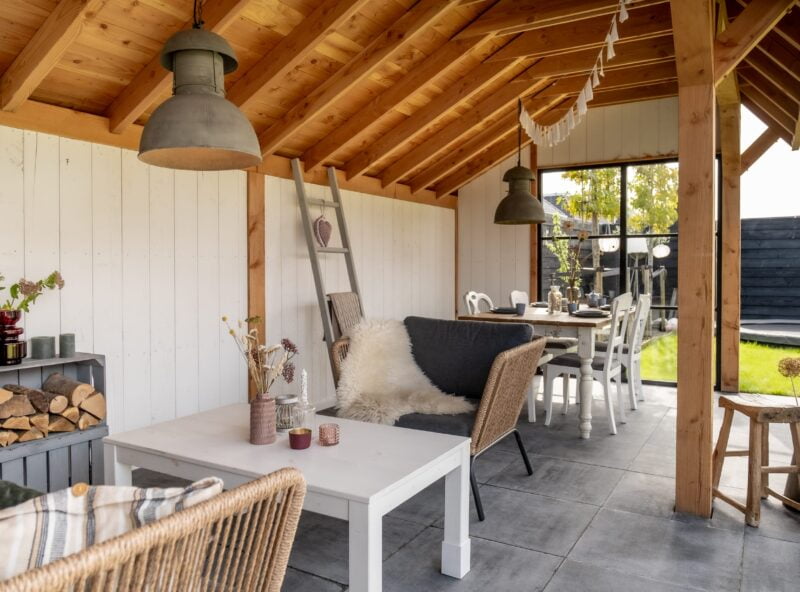 Douglas kapschuur 6 Wit houten douglas kapschuur